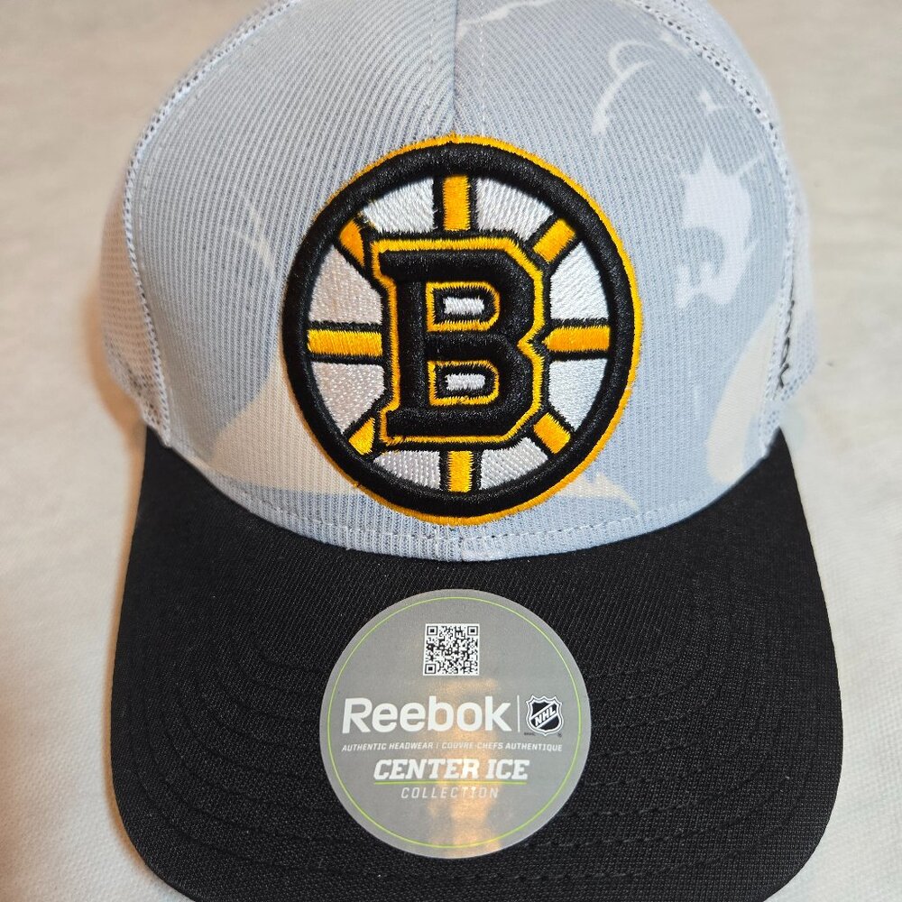 BOSTON BRUINS NHL Reebok Center Ice Collection Snapback Hat Cap